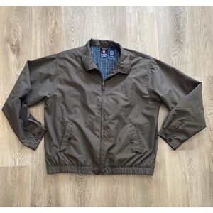 Chaps Olive Windbreaker Jacket